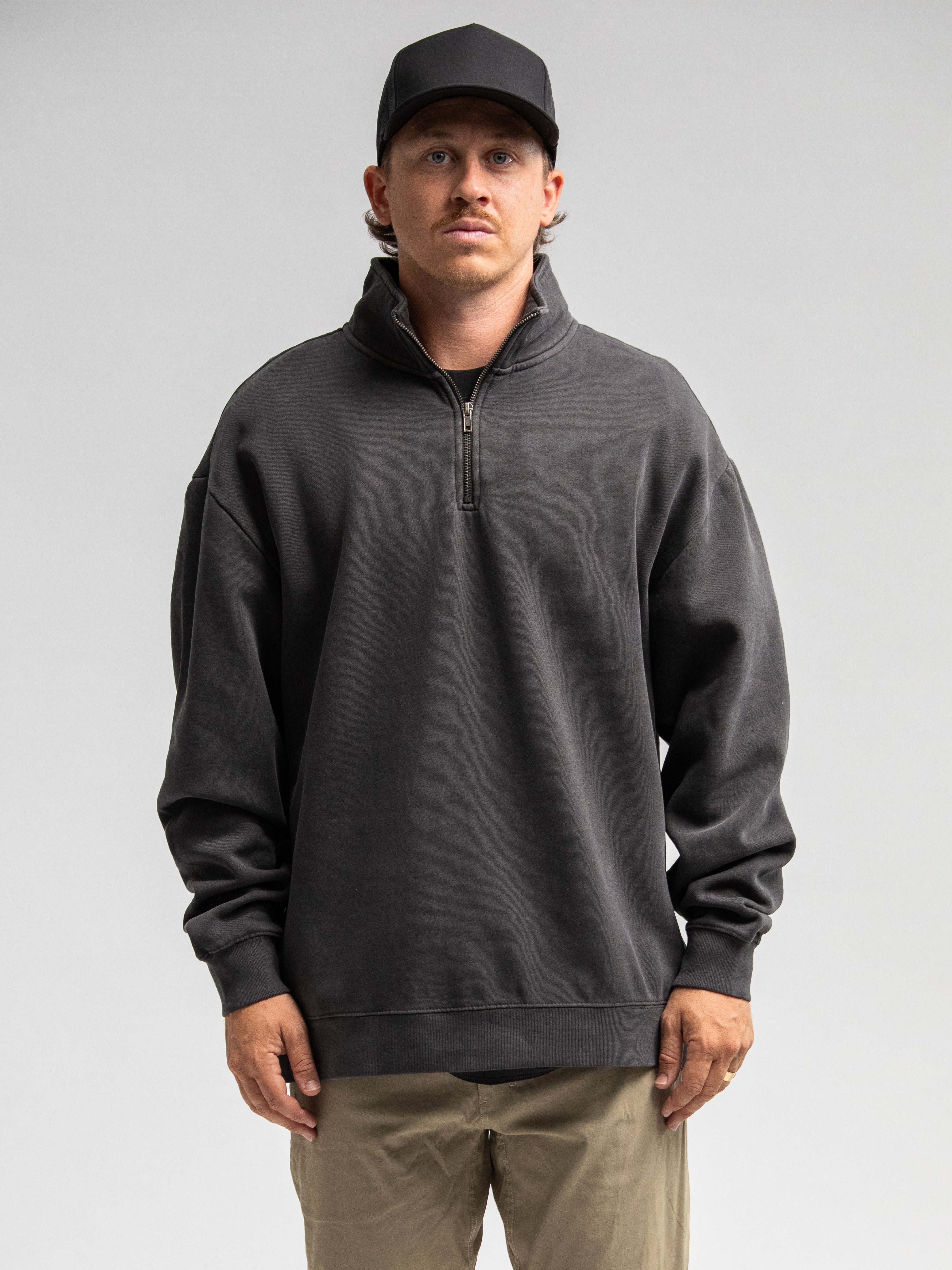 Faded Half Zip